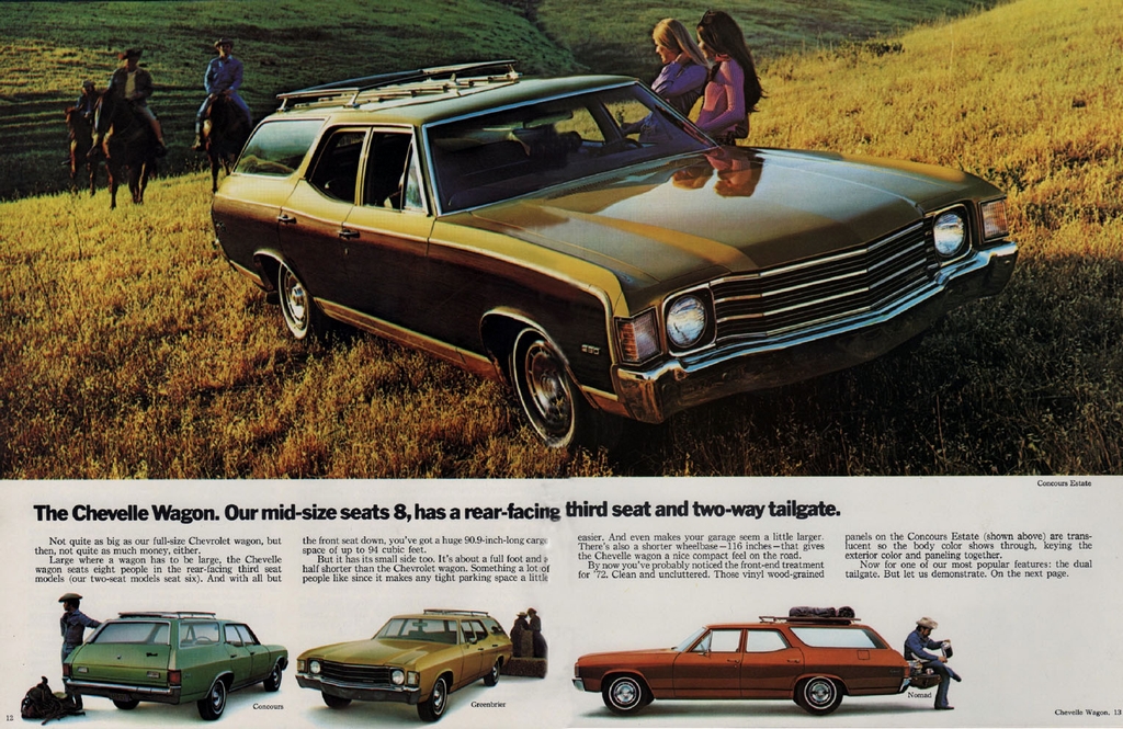 1972 Chevrolet Wagons Brochure Page 11